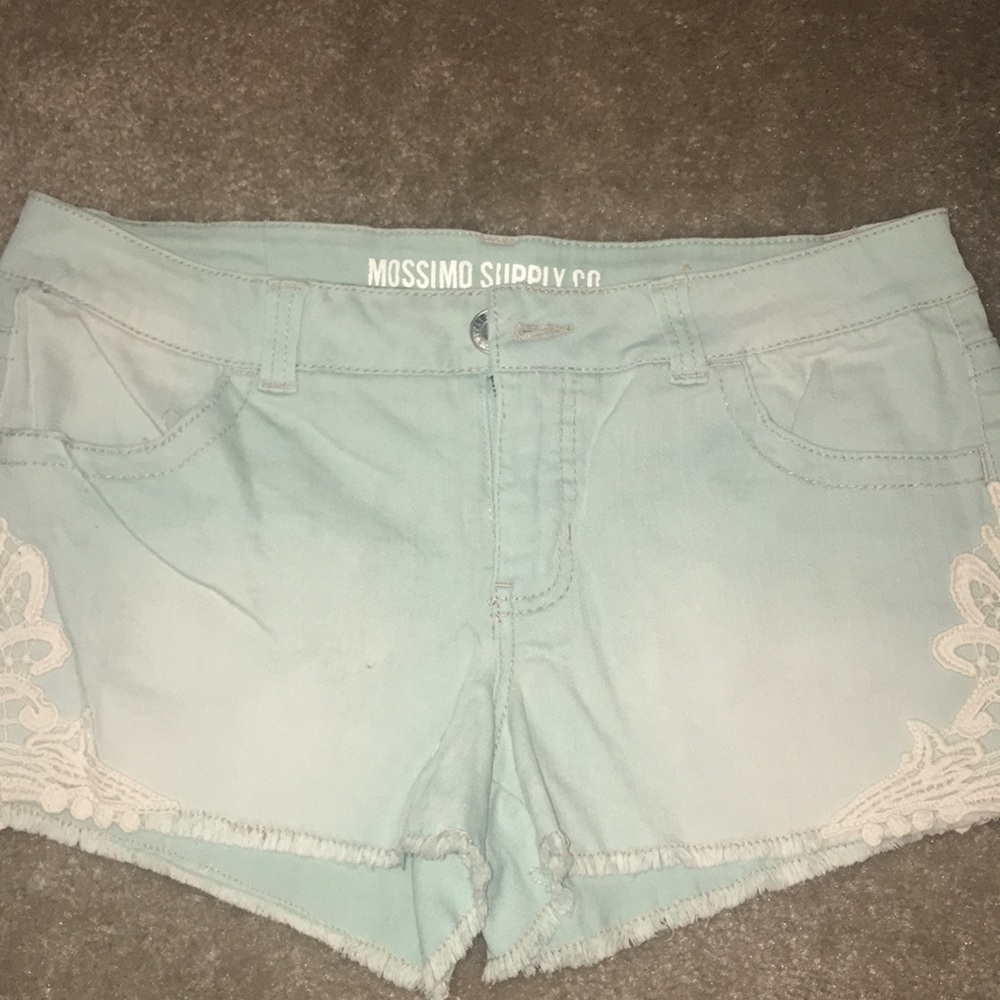 Teal shorts
